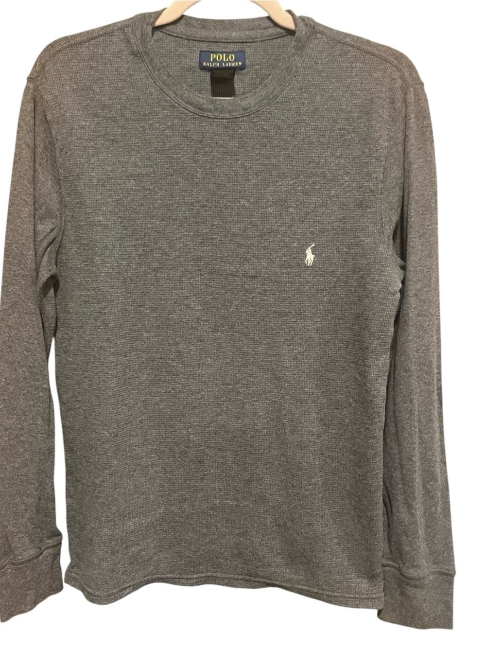 Polo by Ralph Lauren Heather Gray Long Sleeve Crewneck